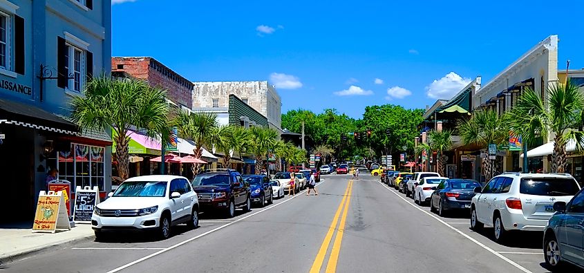 Historic Mt. Dora, Florida, downtown. Editorial credit: Dennis MacDonald / Shutterstock.com