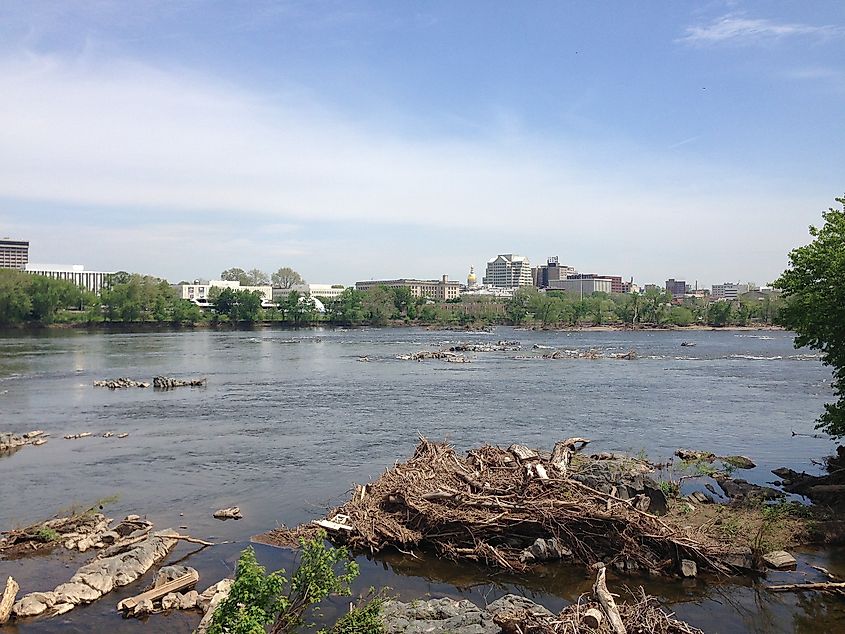 View of Trenton, New Jersey from Morrisville, Pennsylvania