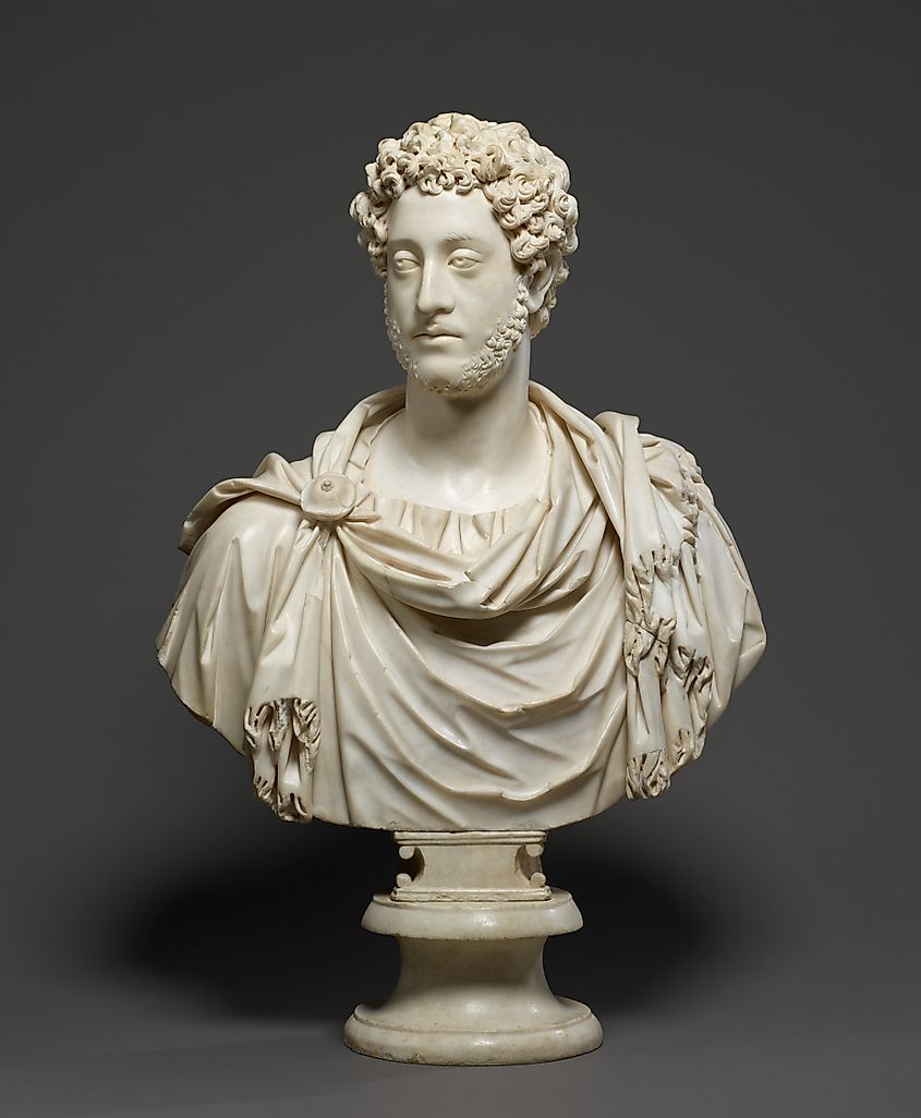 The Bust of Emperor Commodus.
