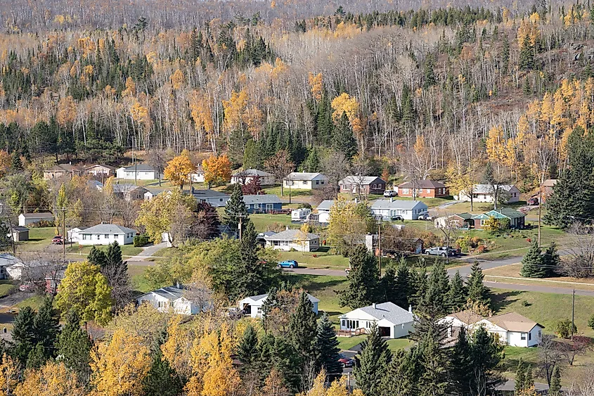 Fall colors in Silver Bay, Minnesota.