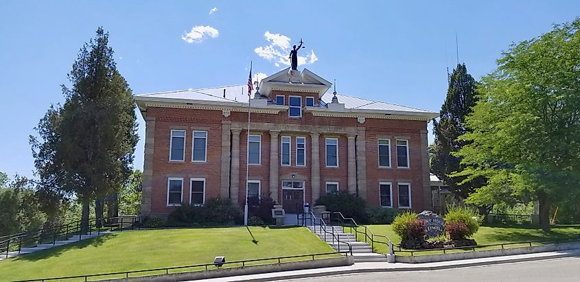 Lemhi County Courthouse in Salmon, Idaho. In Wikipedia. https://en.wikipedia.org/wiki/Lemhi_County,_Idaho By John Stanton - https://www.fortwiki.com/File:Lemhi_County_Courthouse_1.jpg, CC BY-SA 3.0, https://commons.wikimedia.org/w/index.php?curid=61455775