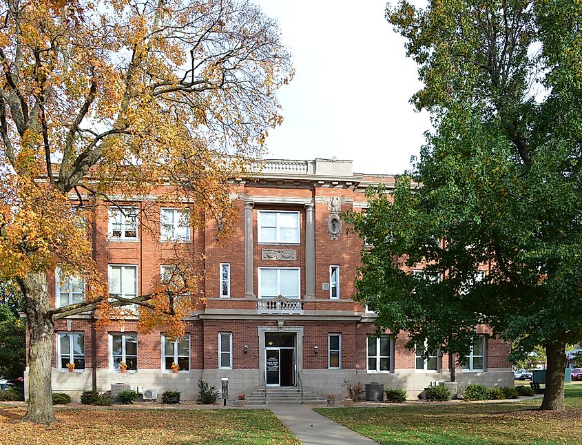 Christian County, Missouri, historic courthouse in Ozark