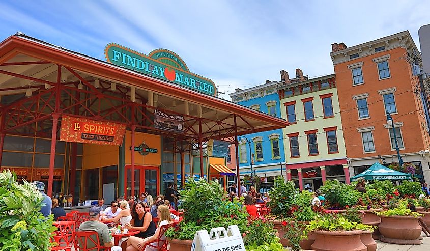 Findlay Market is a trendy farmer's marketplace in the historic Over the Rhine district in Cincinnati, Ohio