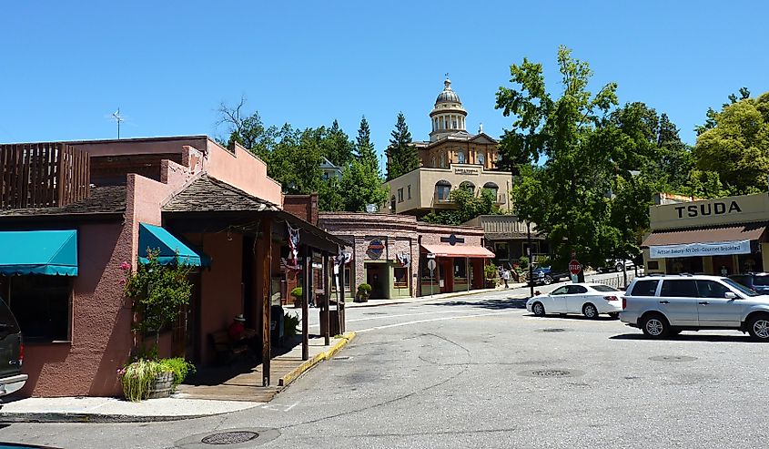 The Old Town area in Auburn, California.