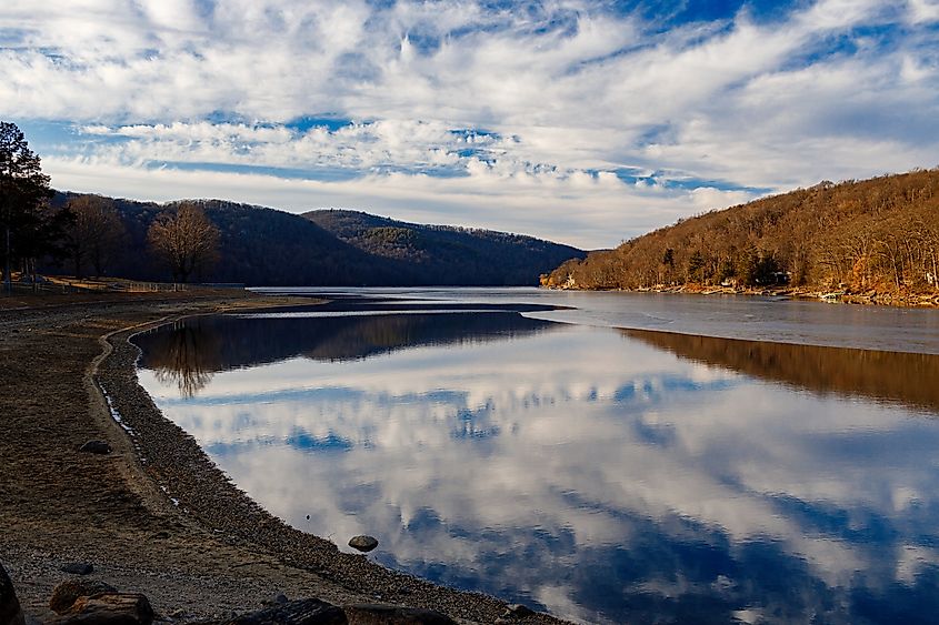 Squantz Pond in Southwest Connecticut