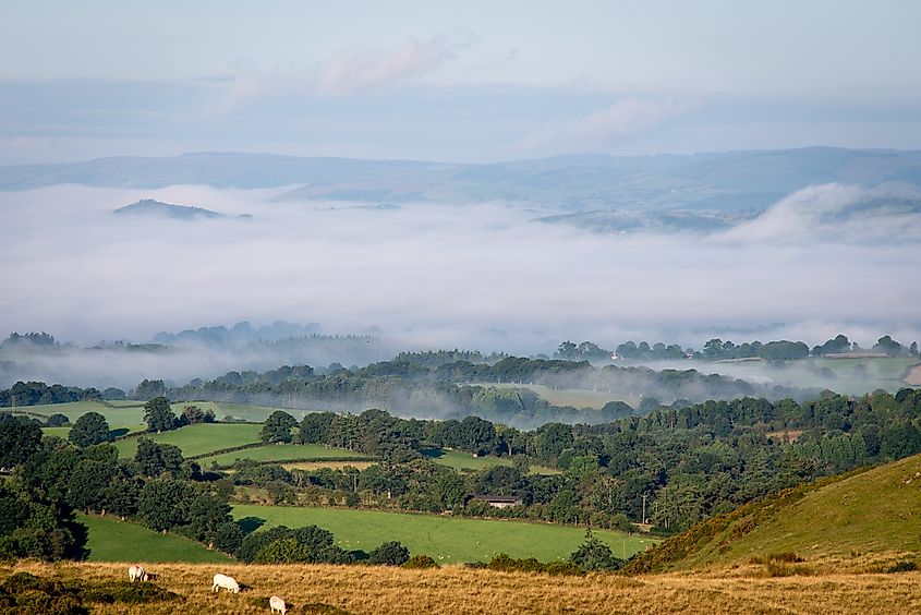 The view from Llandrindod Wells in Wales, UK.