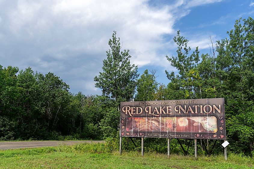 Red Lake Nation near Red Lake Trading Post in Minnesota.