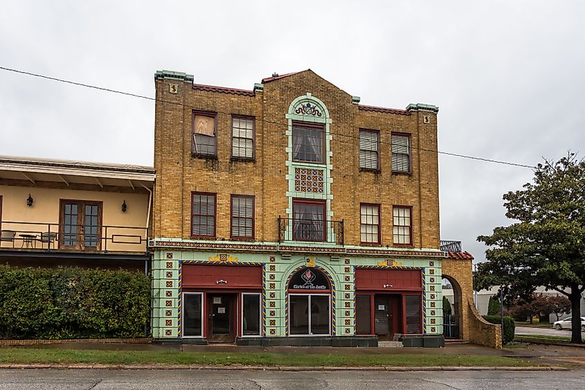 Historical Hotel Seville in downtown Harrison, Arkansas.