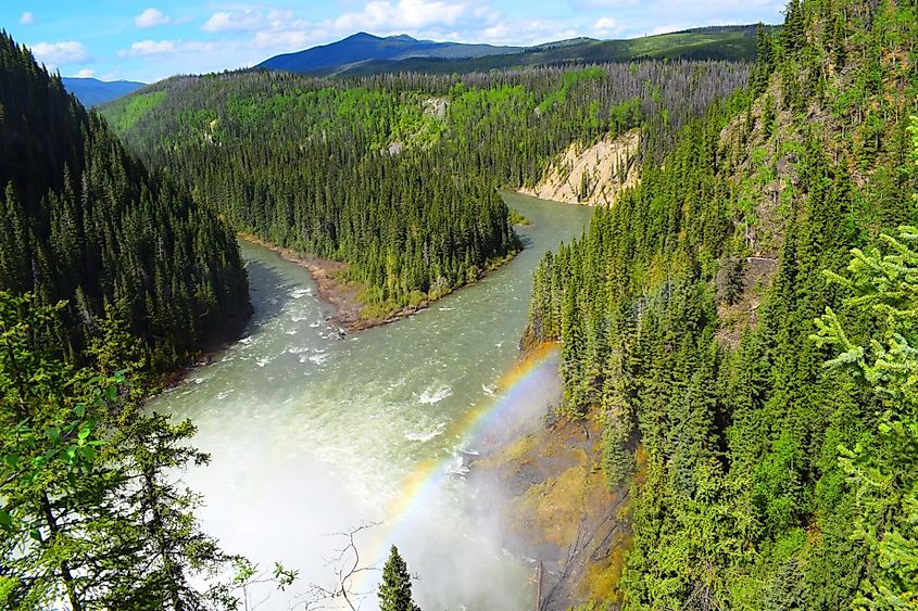 Kinuseo Falls Canada, Northern Rockies, British Columbia