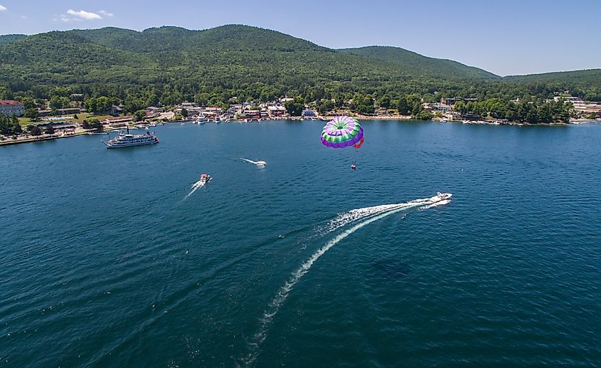 Watersports at Lake George, New York.