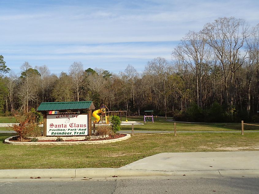 Santa Claus Park in Santa Claus, Toombs County, Georgia.