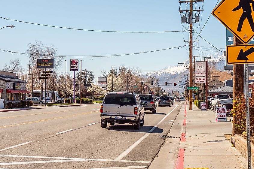 Street view in Bishop, California.