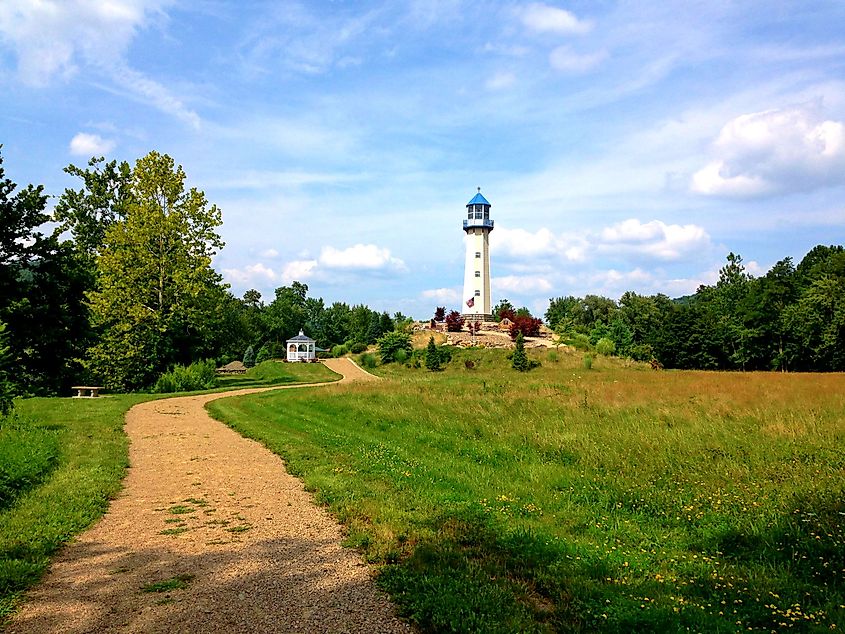 Sherman Memorial Lighthouse in Tionesta, Pennsylvania.