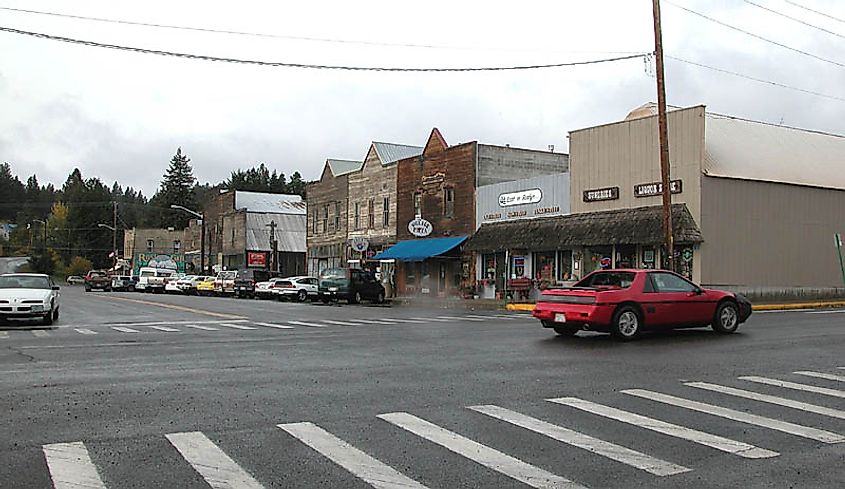 View of downtown Roslyn, Washington.