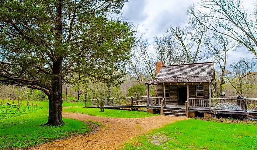 Strawberry Plains Audubon Center. Holly Springs of Mississippi State of US.