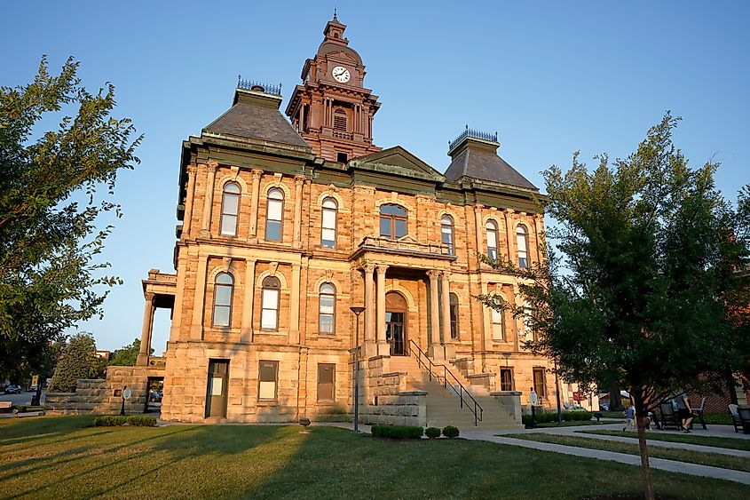 The Holmes County Courthouse is a historic government building in Millersburg, Ohio