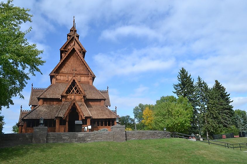 Scandinavian Heritage Park in Minot, North Dakota.