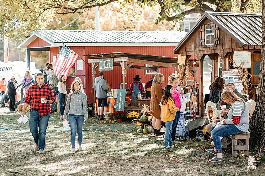 Parke County Covered Bridge Festival in Rockville, Indiana.