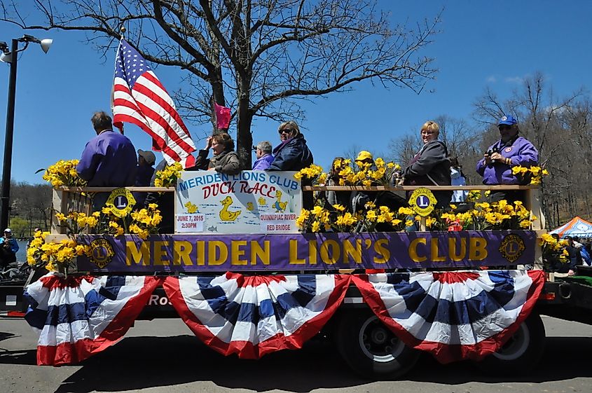 Parade at the 37th Annual Daffodil Festival in Meriden, Connecticut