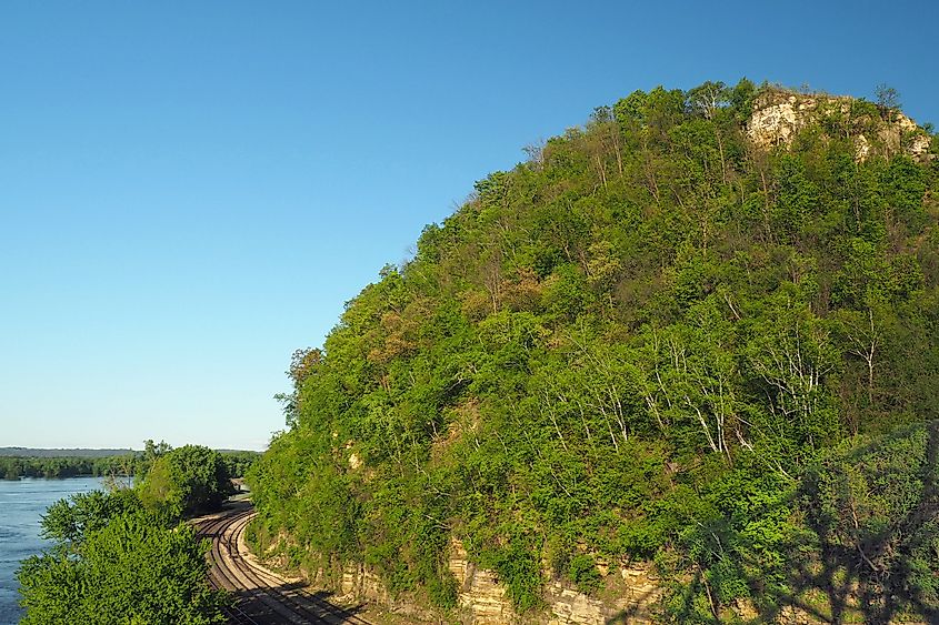 He Mni Can-Barn Bluff in Red Wing, Minnesota.