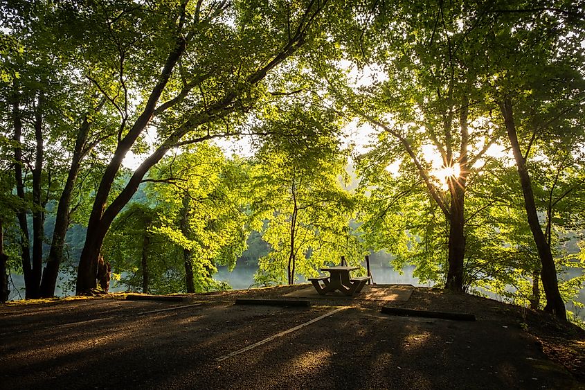 Grundy Lakes Park in Tracy City, Tennessee.