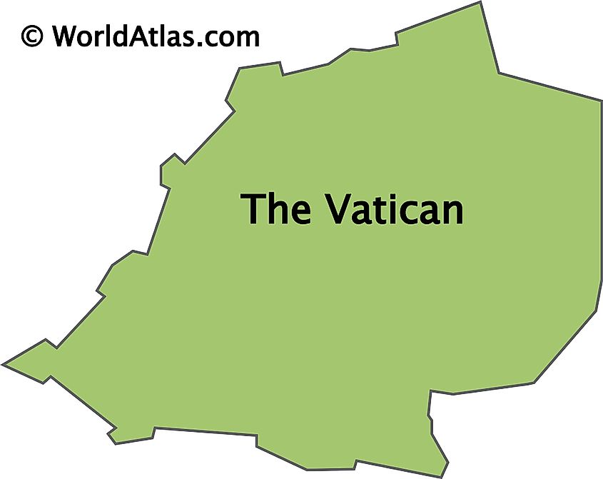 Blank Map Of Vatican Vatican Outline Map - Gambaran