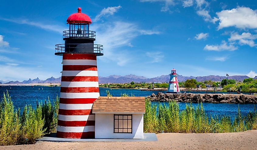 Lake Havasu City, Arizona and the Quoddy Lighthouses