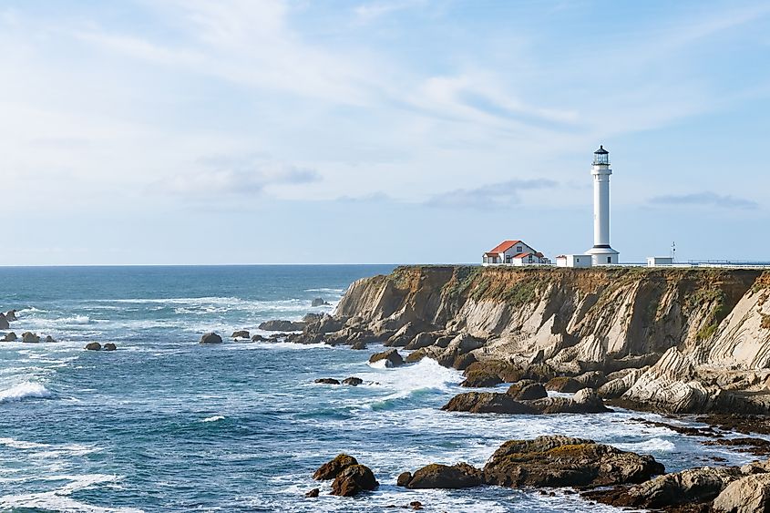 Point Arena Lighthouse in Point Arena, California