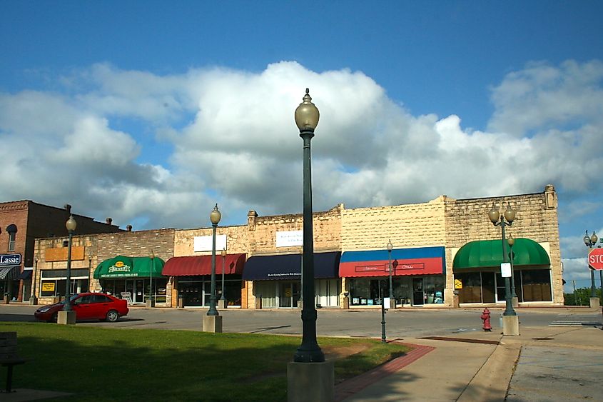 The Commercial Historic District in Mountain Home, Arkansas. 