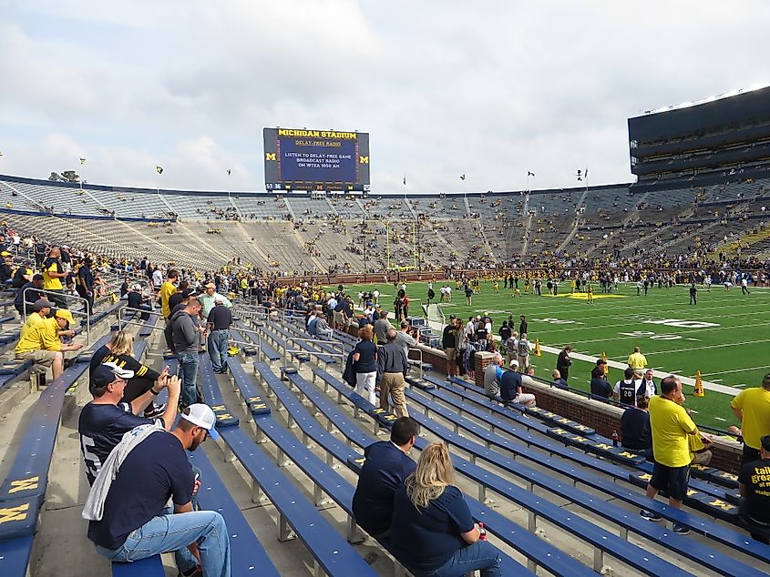 Michigan Stadium in Ann Arbor, Michigan.