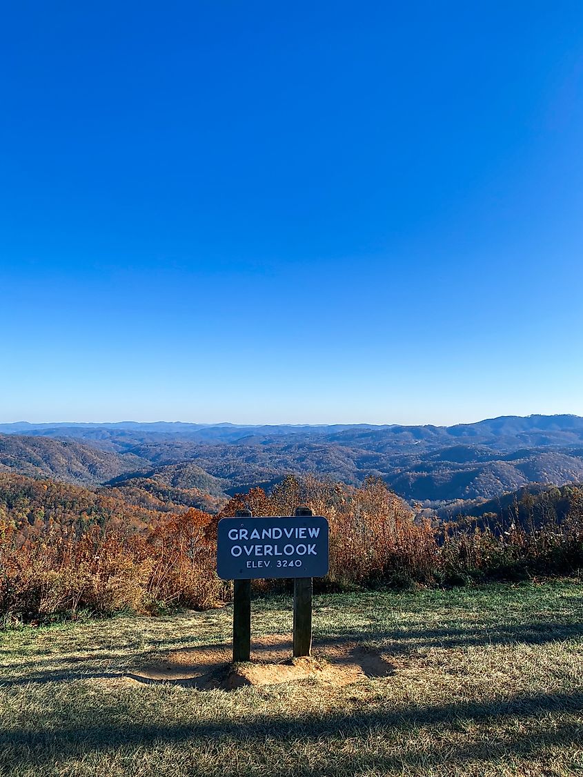 Boone, North Carolina, Mountains overlook.