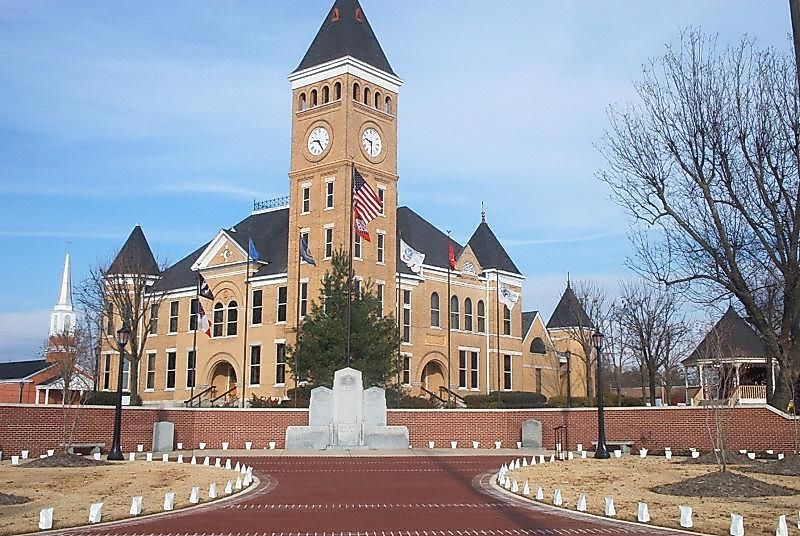 The Saline County Courthouse in Benton, Arkansas.
