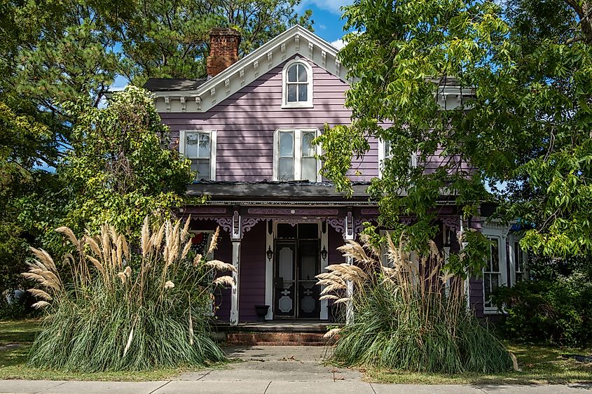 A house on Main Street in Crisfield, Maryland.