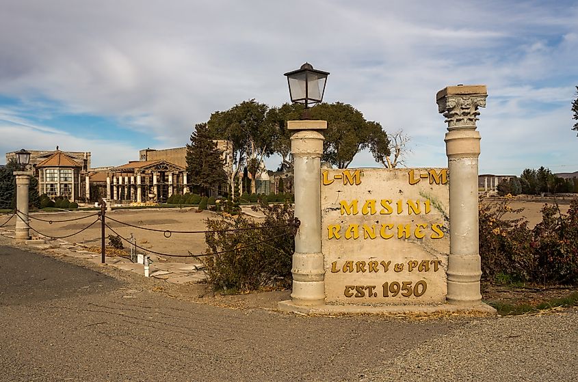 A historical mansion in Yerington, Nevada