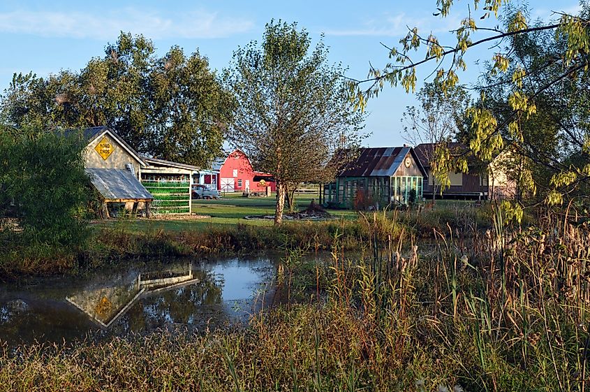 Scenic countryside near Carthage, Missouri.