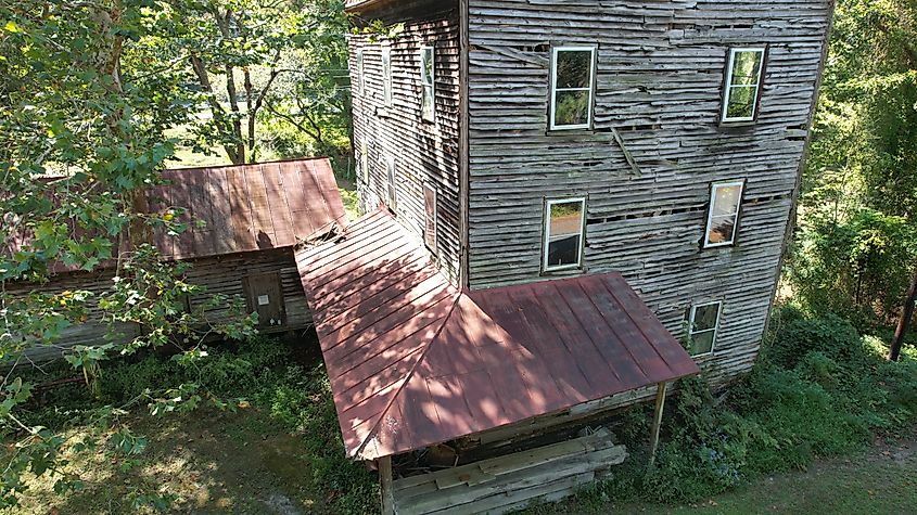 An old mill in Kilmarnock, Virginia.