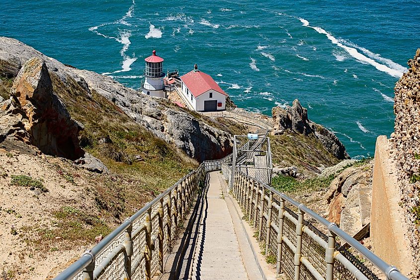 Point Reyes Lighthouse on the Pacific Ocean