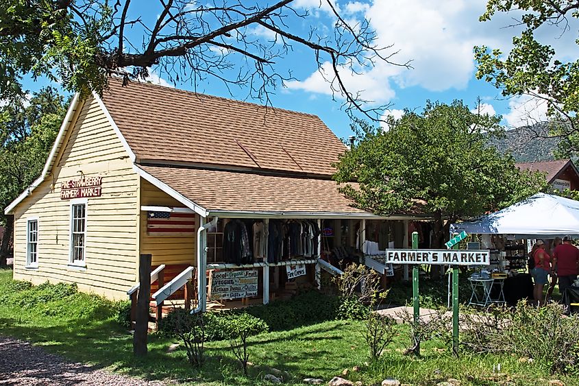 The Pine-Strawberry farmers market, Pine, Arizona.