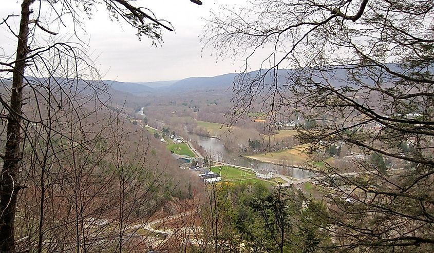 View of Kent from Mt. Algo, Connecticut.