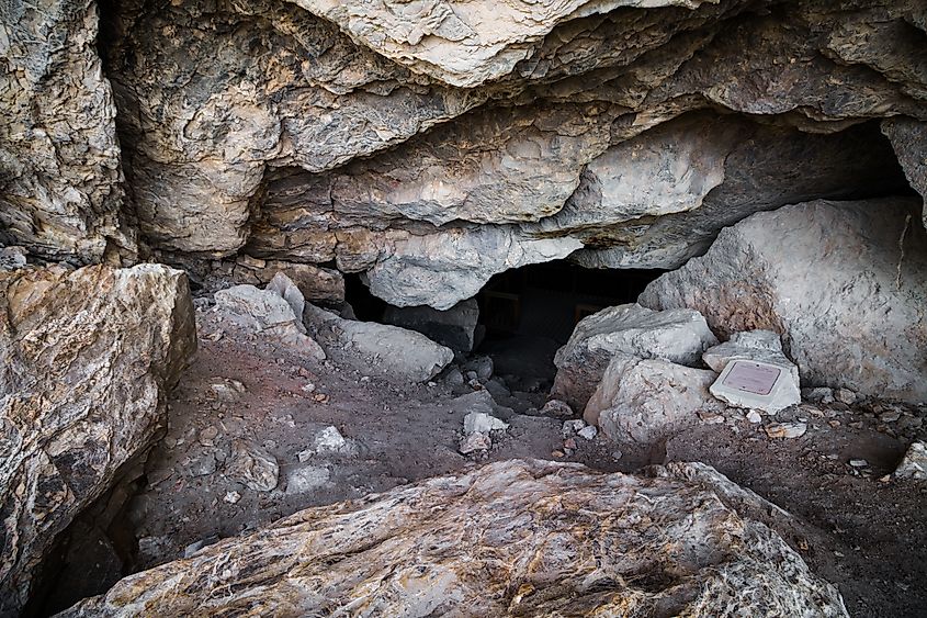 View of a cave in Lovelock, Nevada.