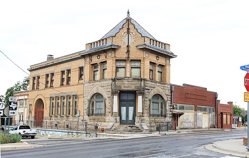 A historic building in Pilot Point, Texas.