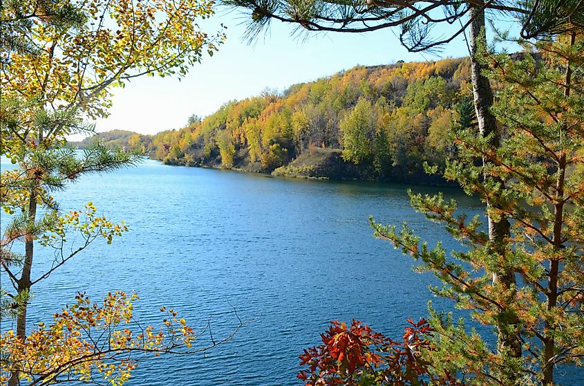 Cuyuna Country State Recreation Area near Crosby, Minnesota.