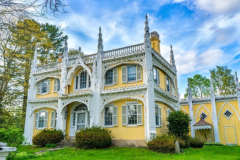 Wedding Cake House in Kennebunk, Maine.