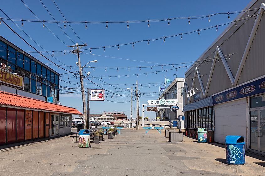 Beach promenade in Salisbury, Maryland