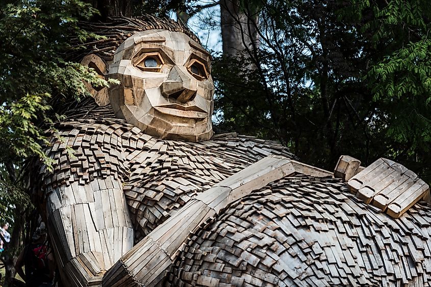 Wooden giant in Bernheim Forest, Kentucky.