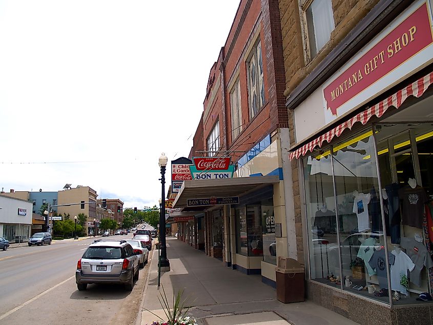 Main street in Lewistown, Montana