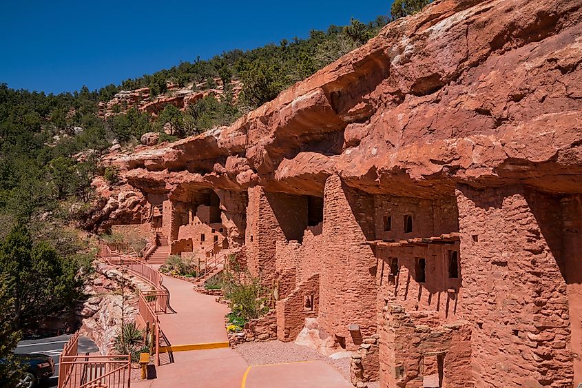 The Manitou Cliff Dwellings museum at Manitou Springs, Colorado