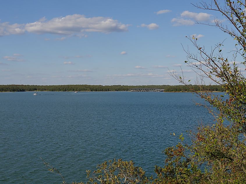 Lake Murray State Park, Oklahoma, on a beautiful day.