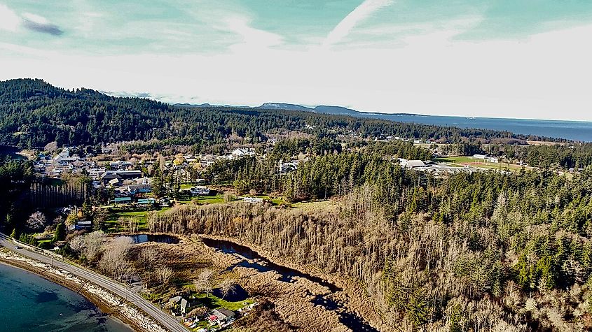 Overlooking Eastsound, Washington.