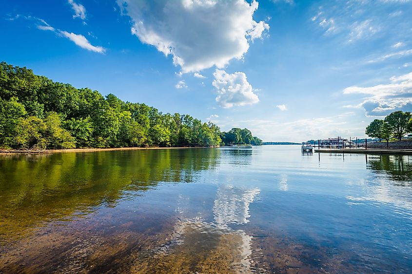 Lake Norman at McCrary Access Area in Mooresville, North Carolina